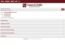Tablet Screenshot of connerdufferins.com